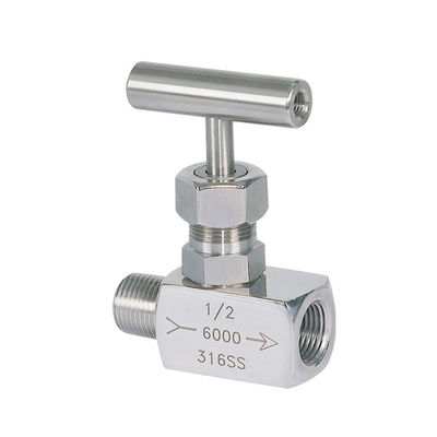 Kapatma / Düzenleme ile SS316 Çelik İğne Vana 6000PSI