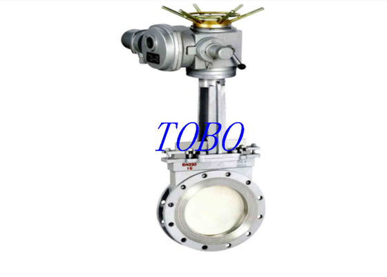 TOBO Dayanıklı yüksek sıcaklık ANSI 150LB paslanmaz çelik 316 Gofret Bıçak Sürgülü Vana