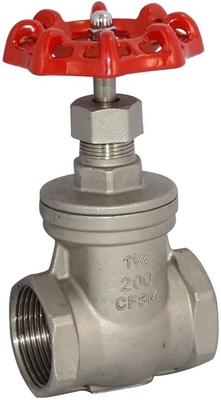 1-1/4&quot; 200PSI WOG Ağır Hizmet Sürgülü Vana NPT Dişi SS316 CF8M