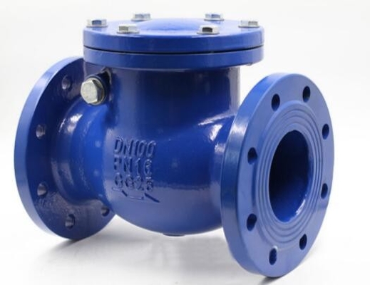 Fabrika DN100 4 Inch PN10 dökme demir flange Swing Check Valve Üreticisi Rekabetçi Fiyatla
