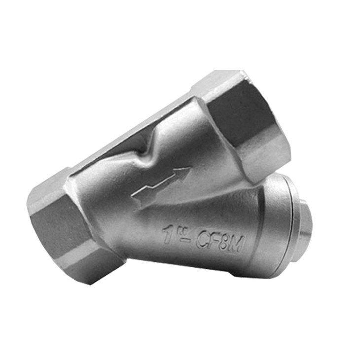 1/2--4 &quot;CF8M Paslanmaz Çelik Y Tipi Kadın Filtreler Süzücü NPT BSPT PT BSP