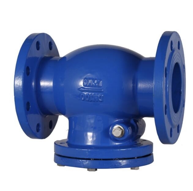 TOBO DN100 4 Inch PN10 Cast Iron Flange Swing Check Valve Üreticisi Rekabetçi Fiyatla